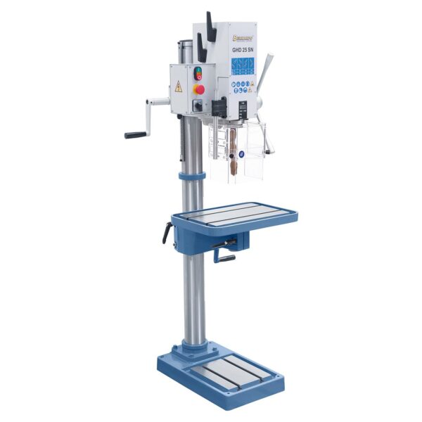 Taladro de columna con engranajes GHD 25 SN con indicador digital de profundidad de taladro - Imagen 3