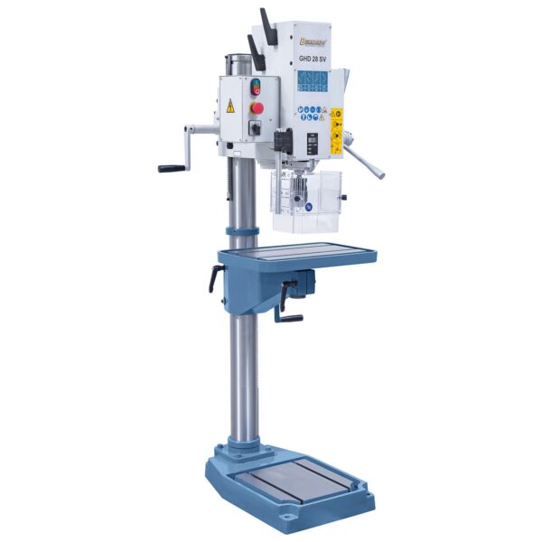 Taladro de columna con engranajes GHD 28 SV con indicador digital de profundidad de taladro - Imagen 2