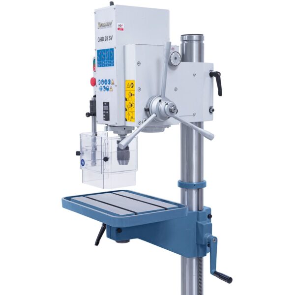Taladro de columna con engranajes GHD 28 SV con indicador digital de profundidad de taladro - Imagen 3