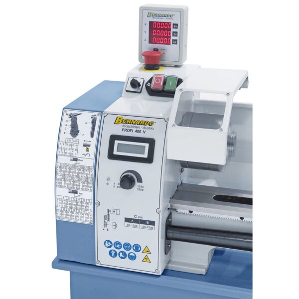 Torno de sobremesa Profi 400 V incl. indicador de posición de 2 ejes - Imagen 3