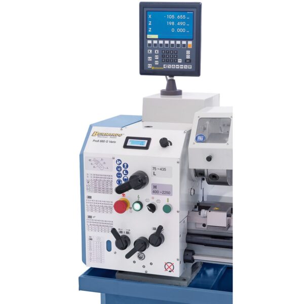 Torno profesional y multifunción Profi 880 G Vario - 400 V con indicador de pos. de 2 ejes - Imagen 3