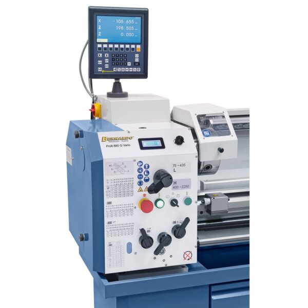 Torno profesional y multifunción Profi 880 G Vario - 400 V con indicador de pos. de 2 ejes - Imagen 13