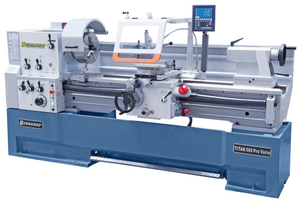 Torno universal de velocidad variable sin escalones Titan 560 x 3000 Pro Vario