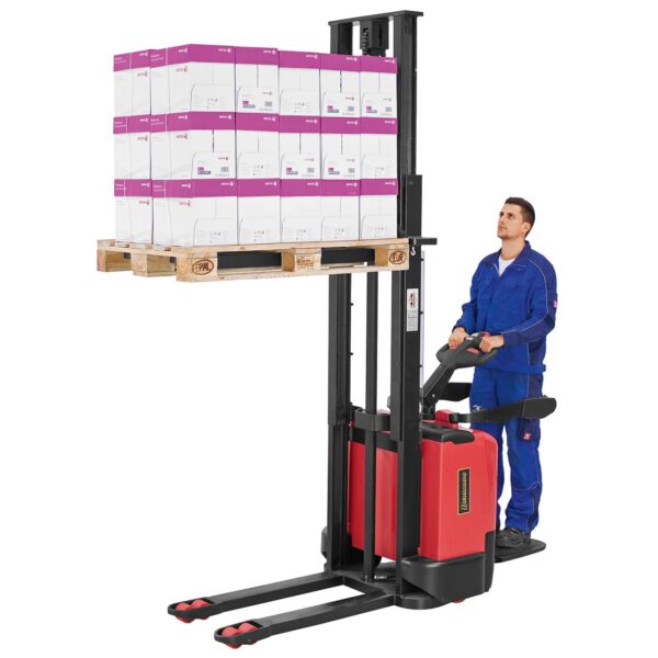 Apilador eléctrico con barra timón EDS 1250 - 2,8, 1250 kg a 2800 mm - Imagen 3