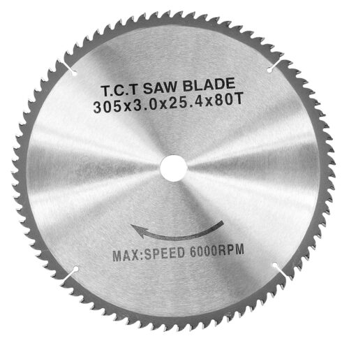 Hoja De Sierra Circular CROSSFER 355 X 25.4 Mm - 80 Dientes, Para Cortar Metal, Acero, Hierro