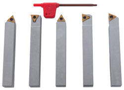 Juego de herramientas de torno Juego herramientas torno con plaquita HM, 12 mm, 5-piezas