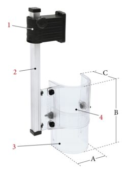 Dispositivo de protección para Máquina de taladrar Dispositivos de protección PTR-B, rund para Máquinas de taladrar Gr. 1 - 230 V