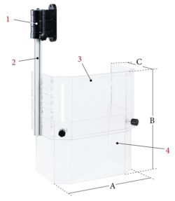 Dispositivo de protección para Máquina de taladrar Ajustable Dispositivos de protección PTR-C, Gr. 1