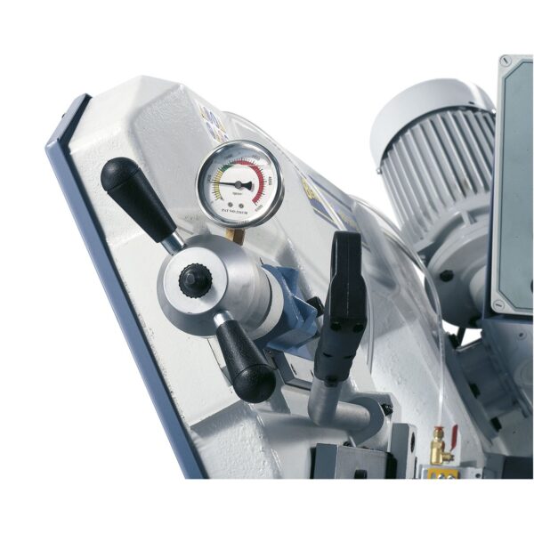 Sierra de cinta para metal con base industrial semiautomática MBS 350 DGA-V