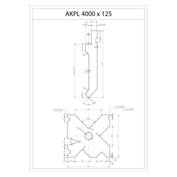AKPL 4000 x 125 Plegadora hidráulica con barra antideflexión - Imagen 20
