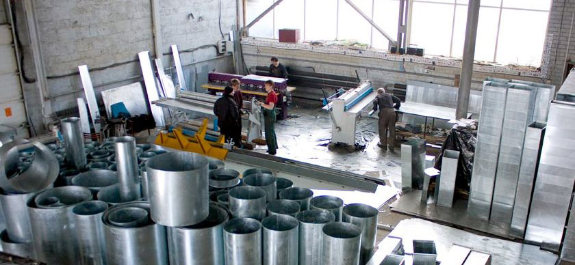 producción de tubos para sistemas de ventilación