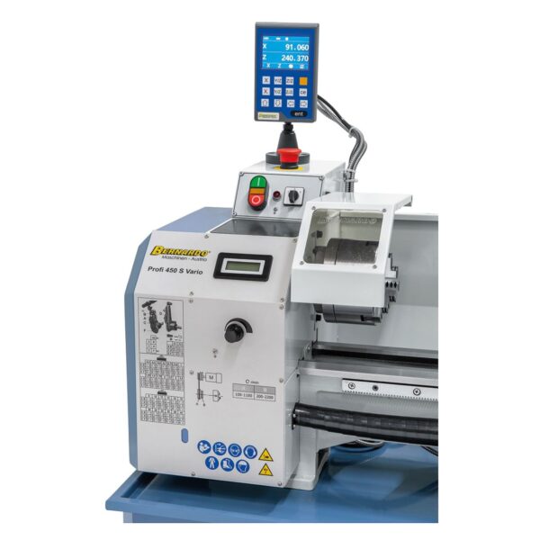 Torno metal sobremesa Profi 450 S Vario / 230 V con visualizador de cotas LCD en 2 ejes DT 40 - Imagen 3