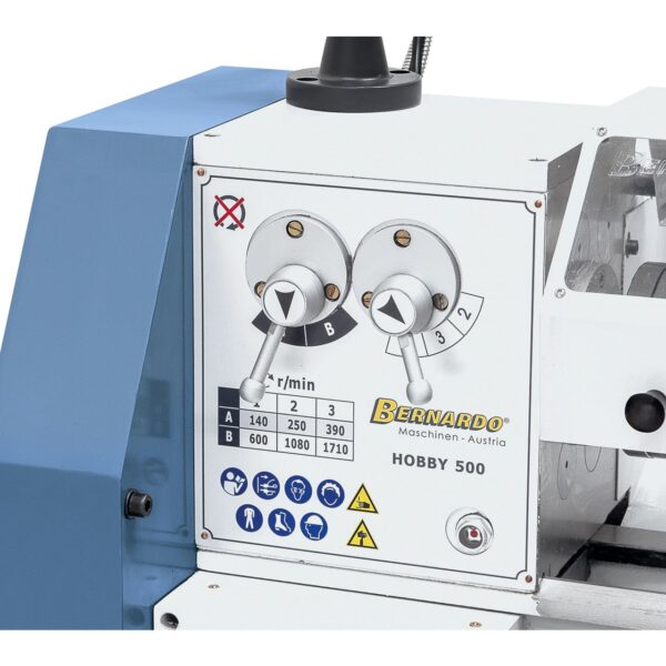 Torno metal sobremesa Hobby 500 / 230 V con Visualizador de contas en 3 ejes DT30 - Imagen 5