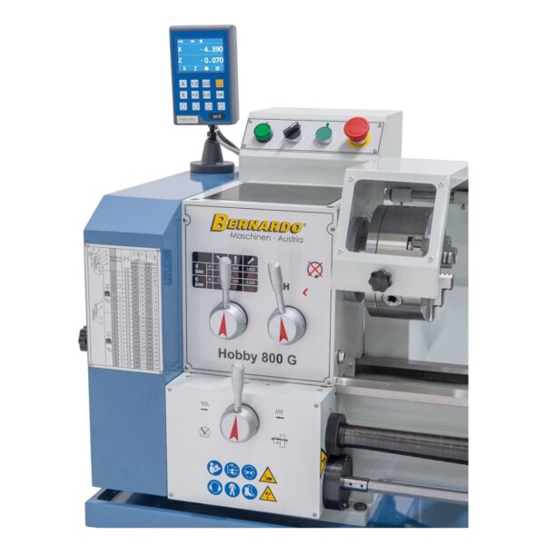 Torno metal sobremesa Hobby 800 G / 400 V con Visualizador de contas en 3 ejes DT40 - Imagen 3