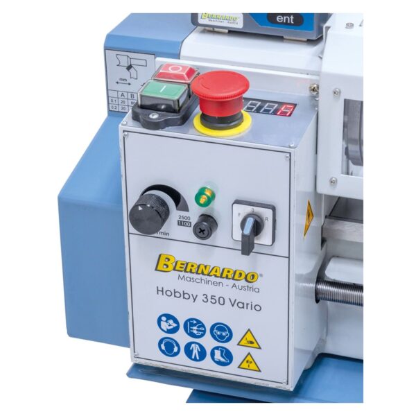 Torno de sobremesa Hobby 350 Vario / 230 V inkl. 2-Achs Digitalanzeige DT 40 - Imagen 6