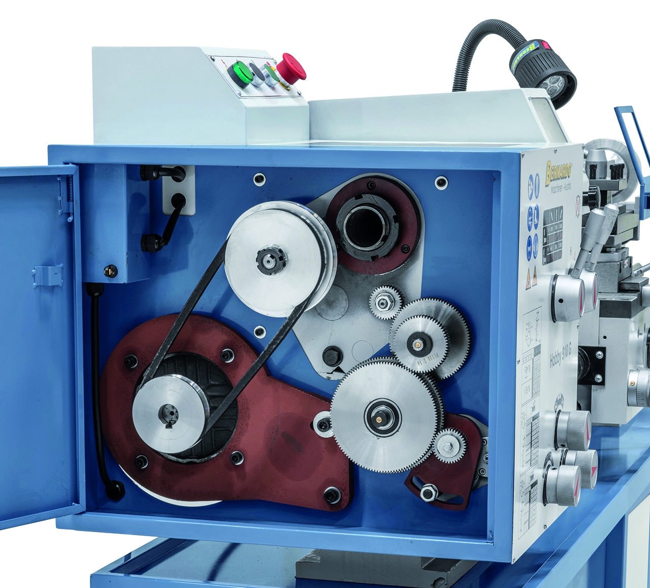 Torno para metal Bernardo Hobby 910 G 400 V con visualizador digital de 3 ejes ES-12 V - Imagen 17