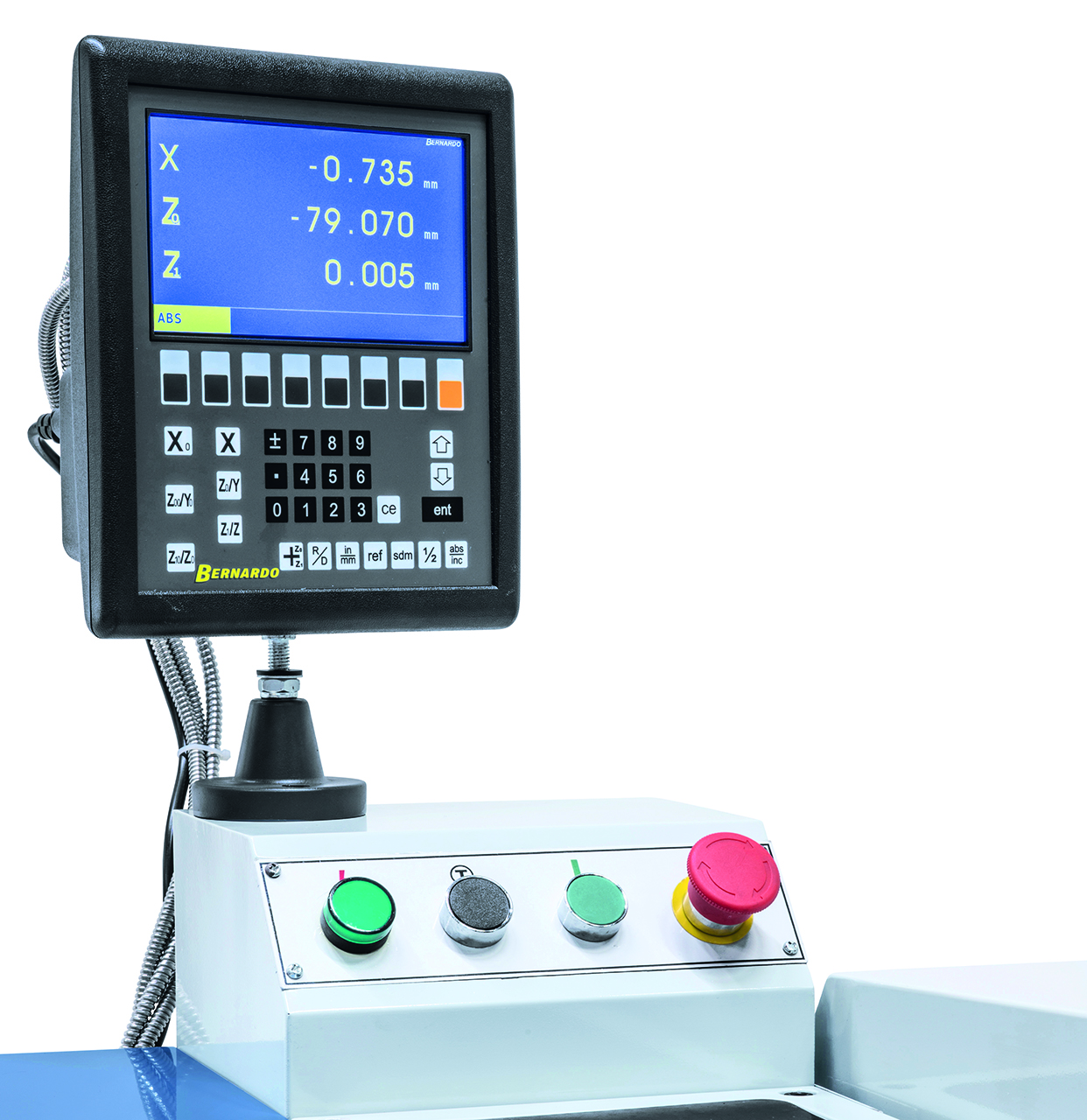 Torno para metal Bernardo Hobby 910 G 400 V con visualizador digital de 3 ejes ES-12 V - Imagen 8