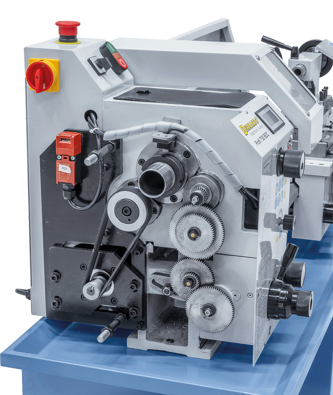 Ruedas de cambio y transmisión del cabezal del torno Profi 750 BDC